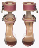 'Virginia' Embellished Sandals in Purple - DESIGNER INSPIRED FASHIONS