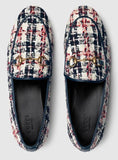 'Jordaan' Tweed Check Loafers