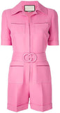 Belted Short Jumpsuit