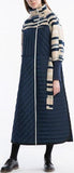 Paneled Puffer Wool Coat