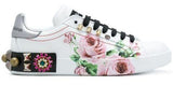 Rose Portofino Sneakers with Appliques