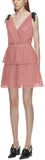 Pink Organza Cutwork Mini Dress