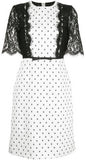 Spotted Lace Dress, White