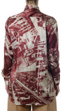Factory Print Silk Blouse