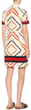 Logo Belt Printed Mini Dress