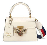 Queen Margaret Small Top Handle Bag, White