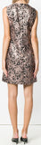 Metallic Floral-Jacquard Mini Dress