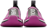 Logo Slip-on Sneakers -Purple, Black, White
