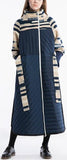 Paneled Puffer Wool Coat