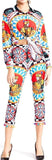 Carretto Print Shirt and Cropped Pant Set