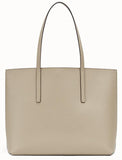 Leather Shopper Bag, Beige