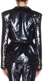 Sequin-Embellished Blazer