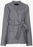 Deconstructed Wrap Blazer