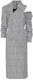 Checked Cut-Out Dress