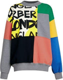 Graffiti Print Panel Sweatshirt
