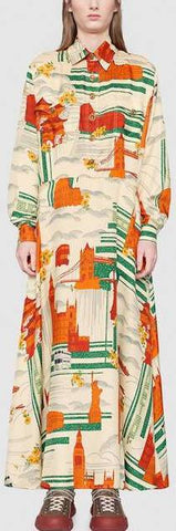 Cities-Print Dress