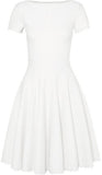 'Malte' Jacquard-Knit Mini Dress, White