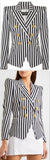 Double-Breasted Striped Blazer | DESIGNER INSPIRED FASHIONS