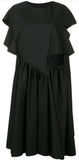 D̩cortiqu̩ Asymmetric Dress, Black
