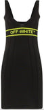 Contrast Logo Band Knitted Mini Dress | DESIGNER INSPIRED FASHIONS