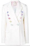 Multicolored Button Blazer | DESIGNER INSPIRED FASHIONS