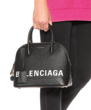 Ville S Leather Tote, Black