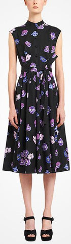 Printed Poplin Dress