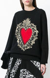 Sacred Heart Embroidered Sweater