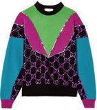 Sequin-Embellished Wool Sweater