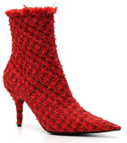 Tweed Ankle Boots