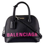 Ville S Leather Tote, Black