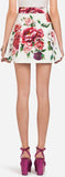 Peony Print Mini Skirt