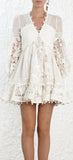 Corsage Embellished Mini Dress