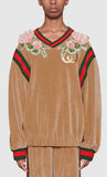 Dapper Dan Floral Appliques Sweater