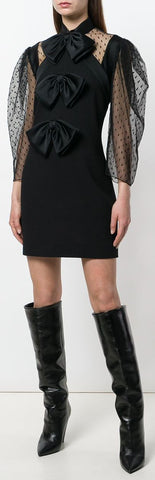 Bow Front Short Dress
