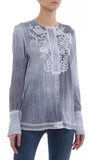 Embroidered Striped Shirt | DESIGNER INSPIRED FASHIONS