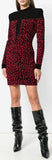 Open-Knit and Leopard Dress