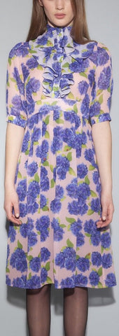 'Takara' Silk Midi Dress