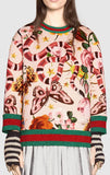 Garden Exclusive Printed Sweatshirt in Light Pink - DESIGNER INSPIRED FASHIONS