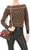 Macro FF Knit Off-the-Shoulder Top