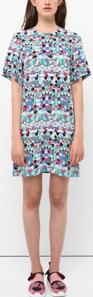 Print Jersey Shift Dress