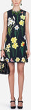 Floral Printed Cady Mini Dress
