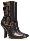 Rockoko 105 Leather and Fabric Ankle Boots