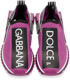 Logo Slip-on Sneakers -Purple, Black, White