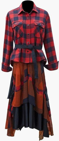 Plaid Shirt-Dress