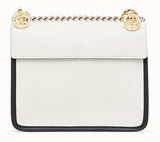 Kan I F Small White Leather Mini Bag