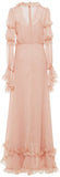 Flounce Full-Length Dress