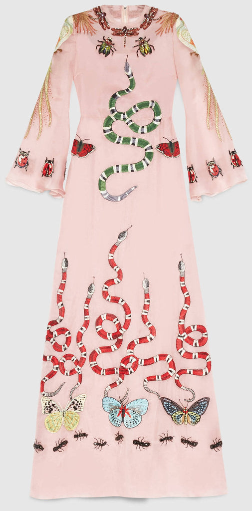 Garden Print Gown in Pink - DESIGNER INSPIRED FASHIONS