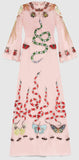 Garden Print Gown in Pink - DESIGNER INSPIRED FASHIONS