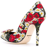 Daisy & Poppy Print Pumps